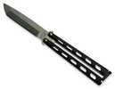 BSON Black Butterfly Knife 440 Stainless Steel 3 3/8" Blade